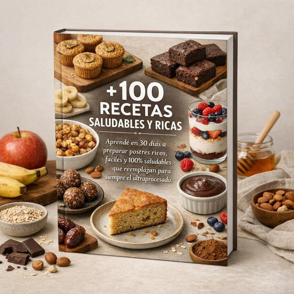 +100 RECETAS SALUDABLES Y RICAS + 5 BONUS DE REGALO